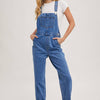 DENIM STRAIGHT LEG OVERALLS