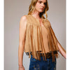 Suede Fringe Western Vest