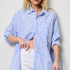 Oversized Gingham Button Down Shirt