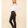 Tulle Ruffle Sleeve V