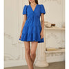 Twisted Front Dress - Cobalt