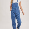 DENIM STRAIGHT LEG OVERALLS