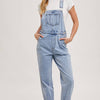 DENIM STRAIGHT LEG OVERALLS