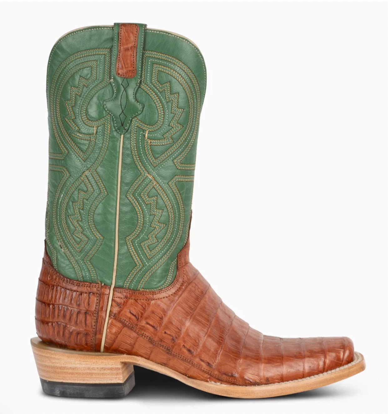 Resistol Boots Barnwood Caiman Tail Cutter Toe