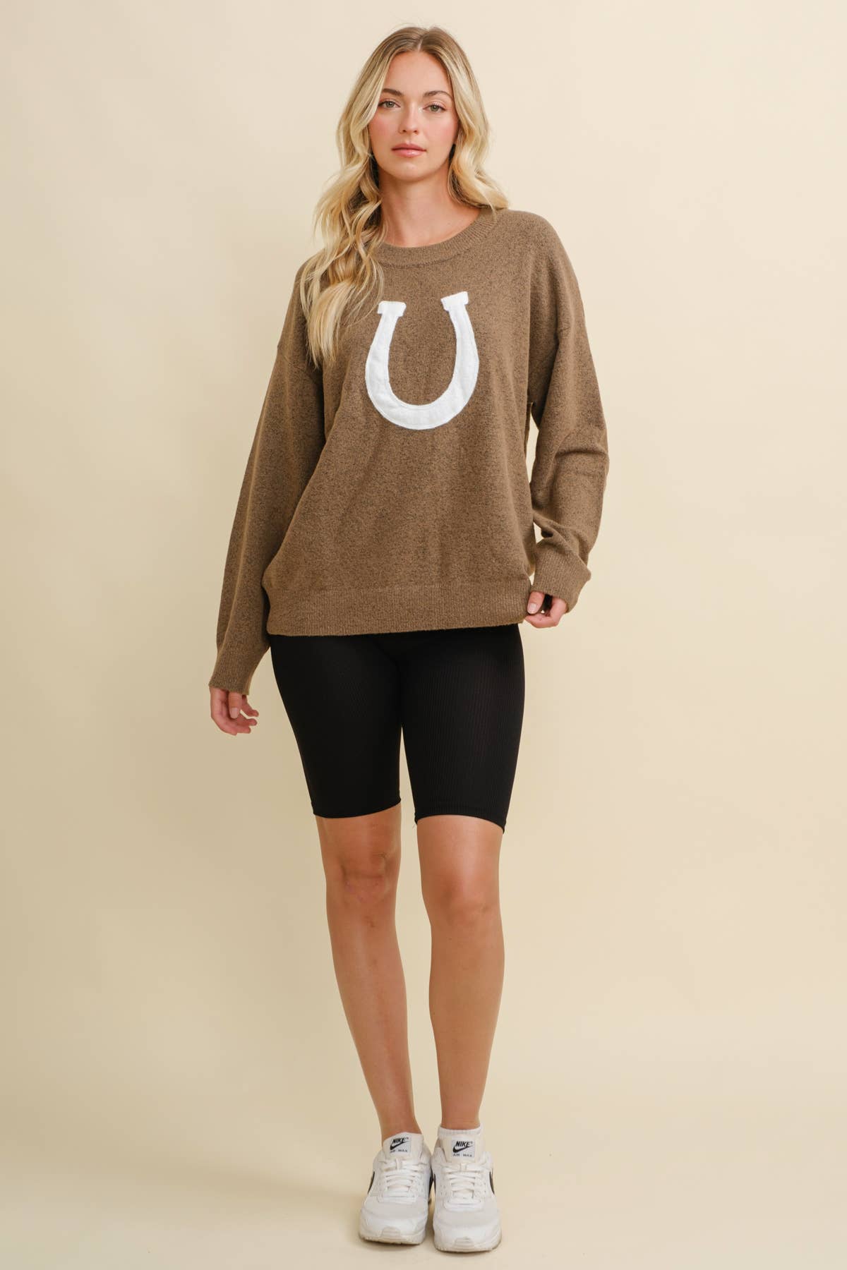 HORSE SHOE PULLOVER SWEATER
