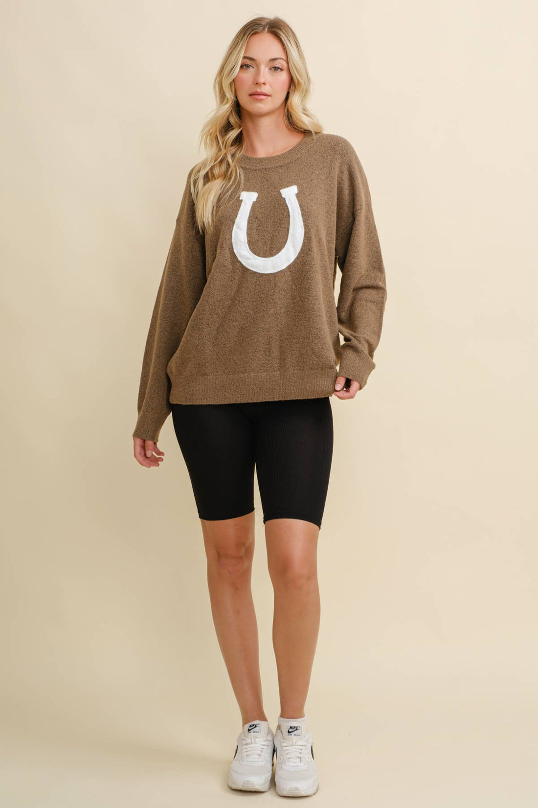HORSE SHOE PULLOVER SWEATER
