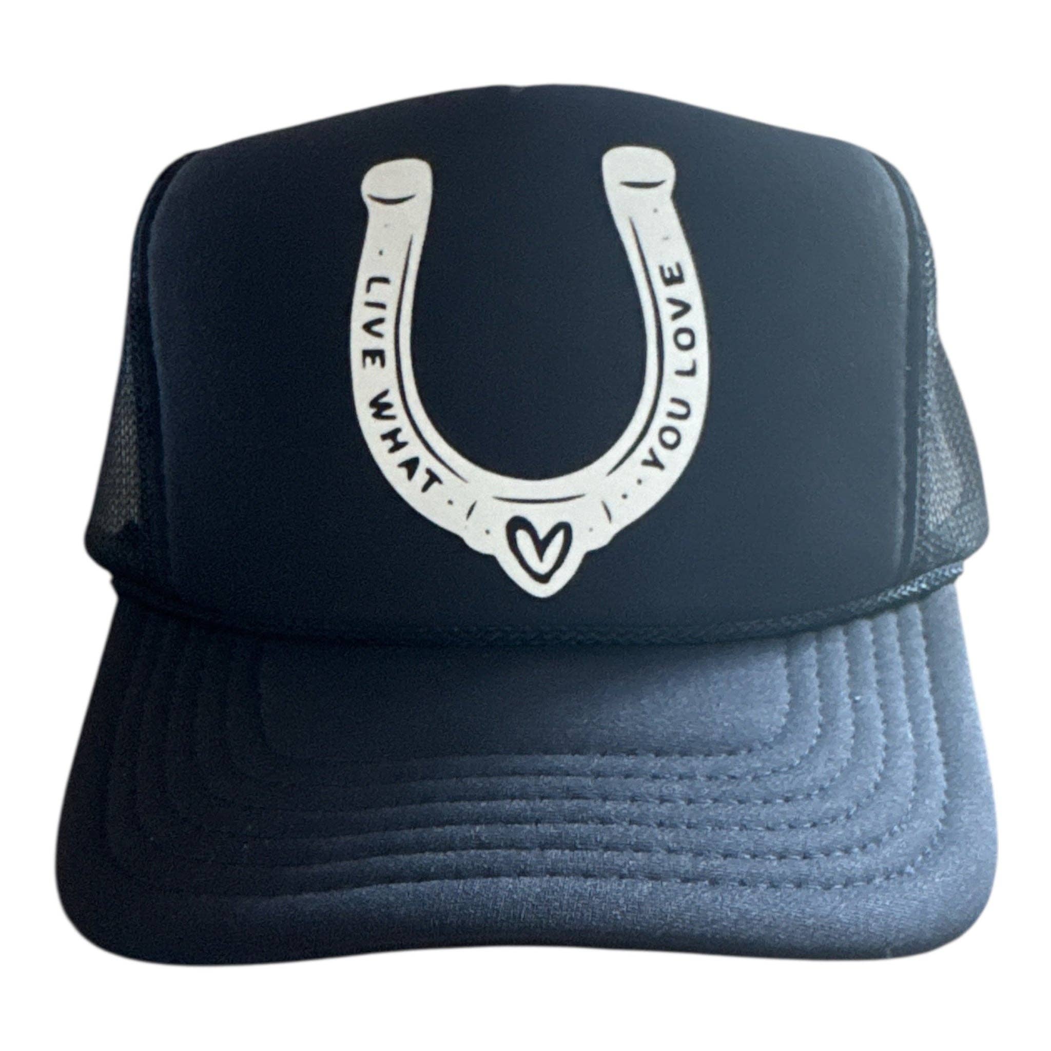 Lucky in Love Trucker: DARK GREEN - GOLD