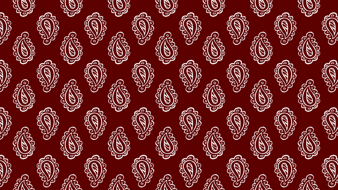 Reversible 100% Silk Twilly Scarf w/ Cowboy Boots & Paisley: Maroon