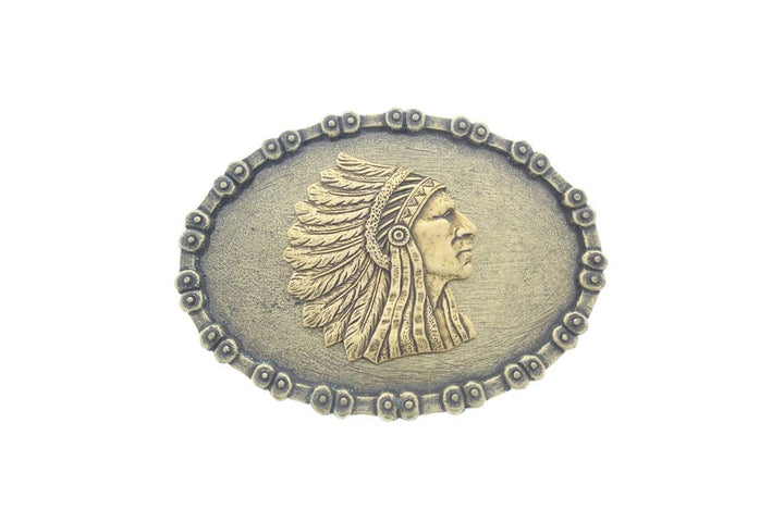 Indian Chief Belt Buckle