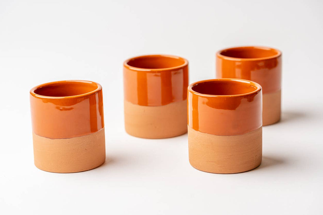 Moroccan Terracotta Cups: Cream