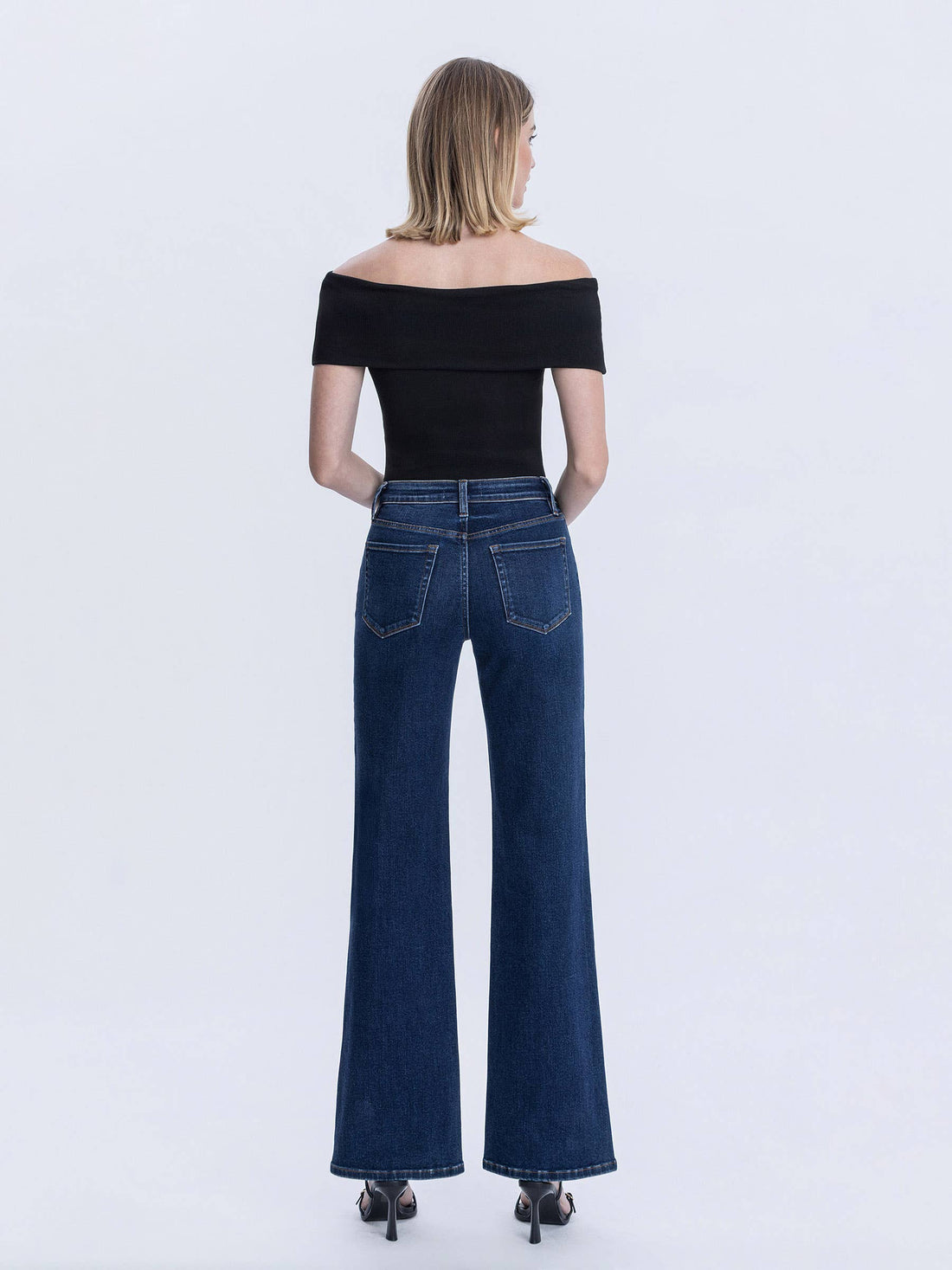 High Rise Dark Wash Vintage Flare Jeans