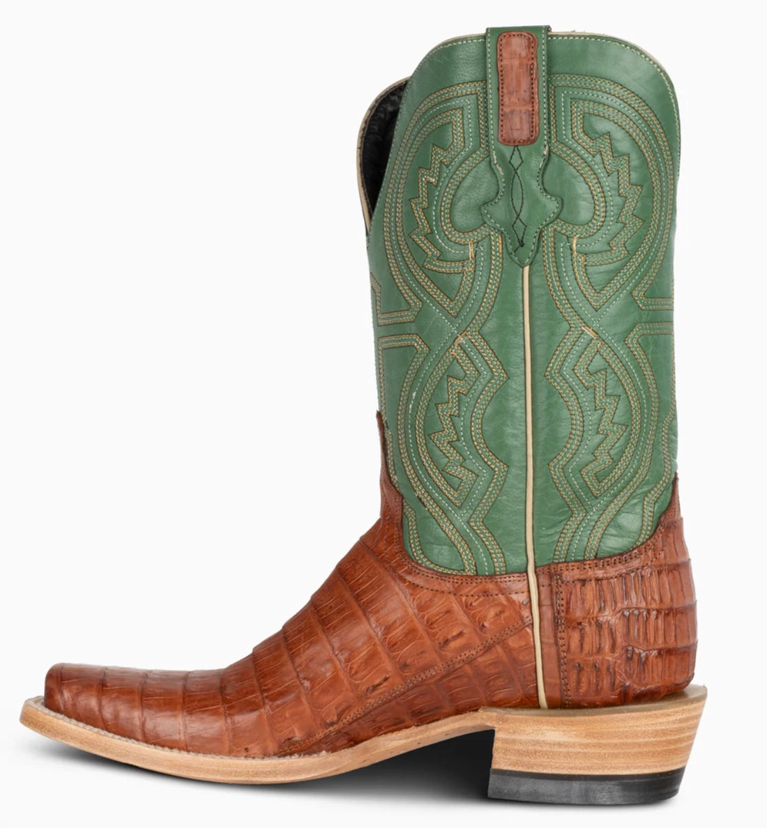 Resistol Boots Barnwood Caiman Tail Cutter Toe