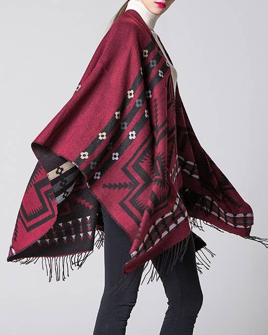 Wrap classic shawl: Brown
