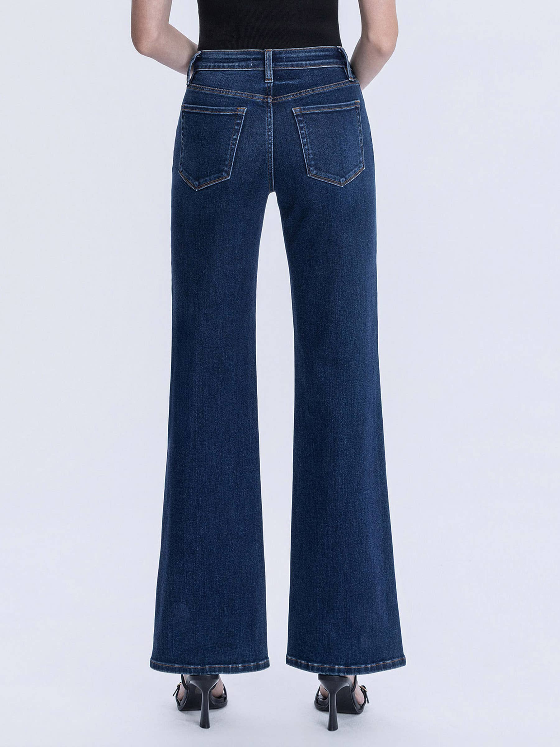 High Rise Dark Wash Vintage Flare Jeans