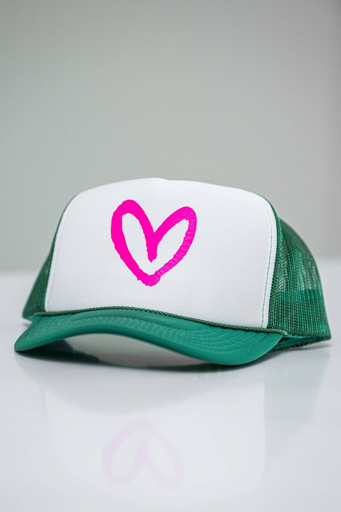 Imperfect Heart Trucker Hat - Classic Colorways: Navy/Red