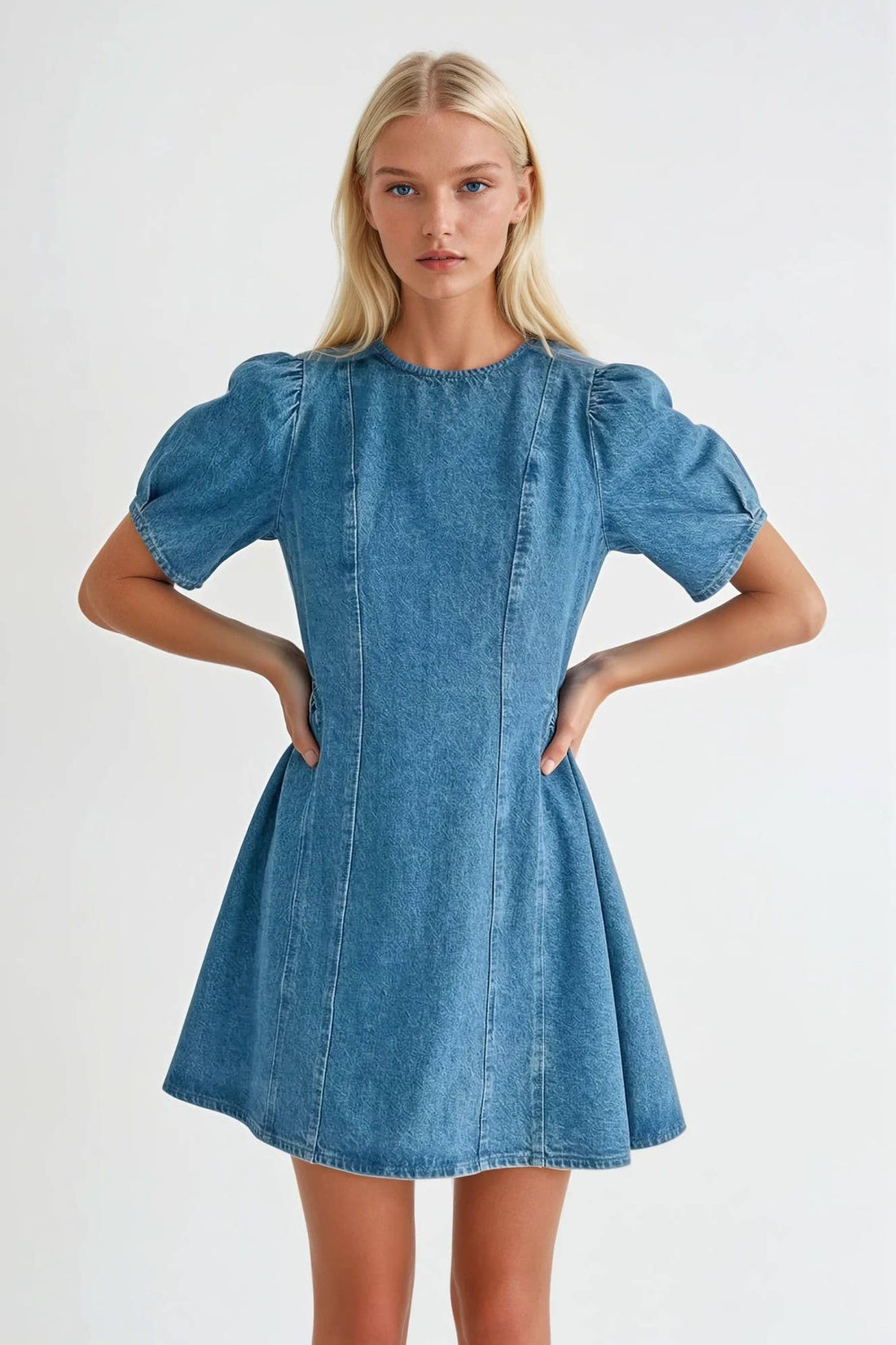 Rigid Denim Aline Mini Dress