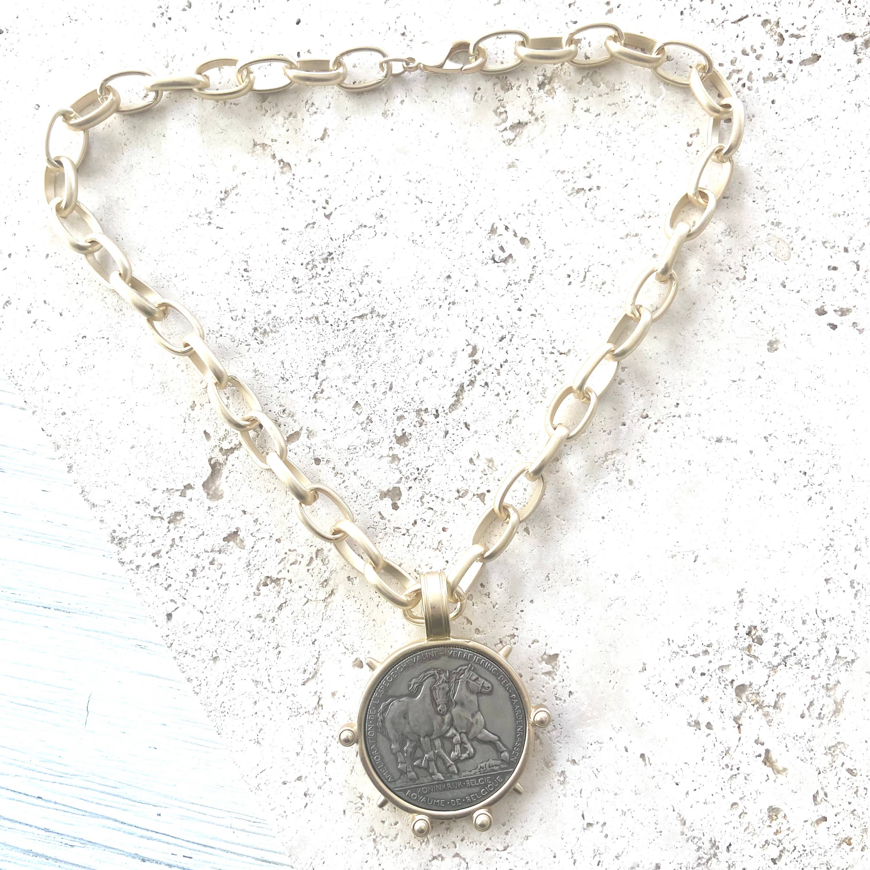 Horse Coin Pendant