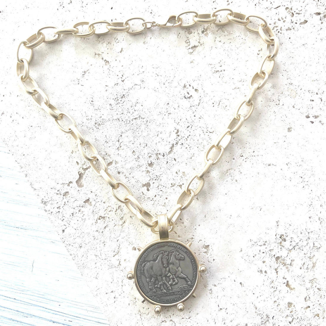 Horse Coin Pendant