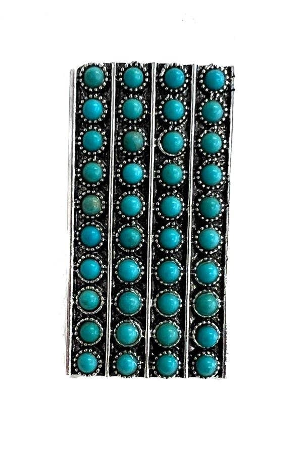 Western Cuff Ring: Turquoise