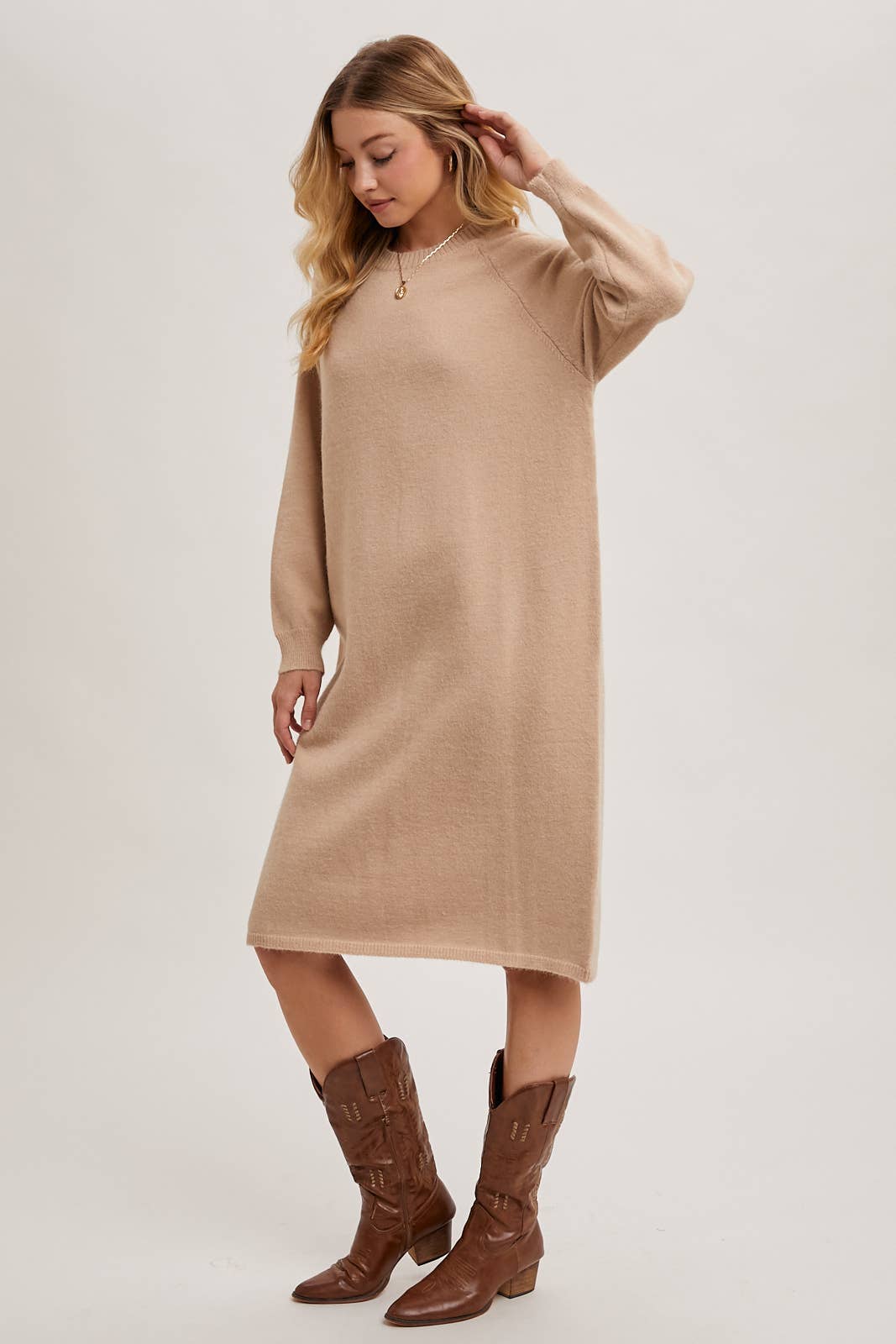 SWEATER MIDI DRESS
