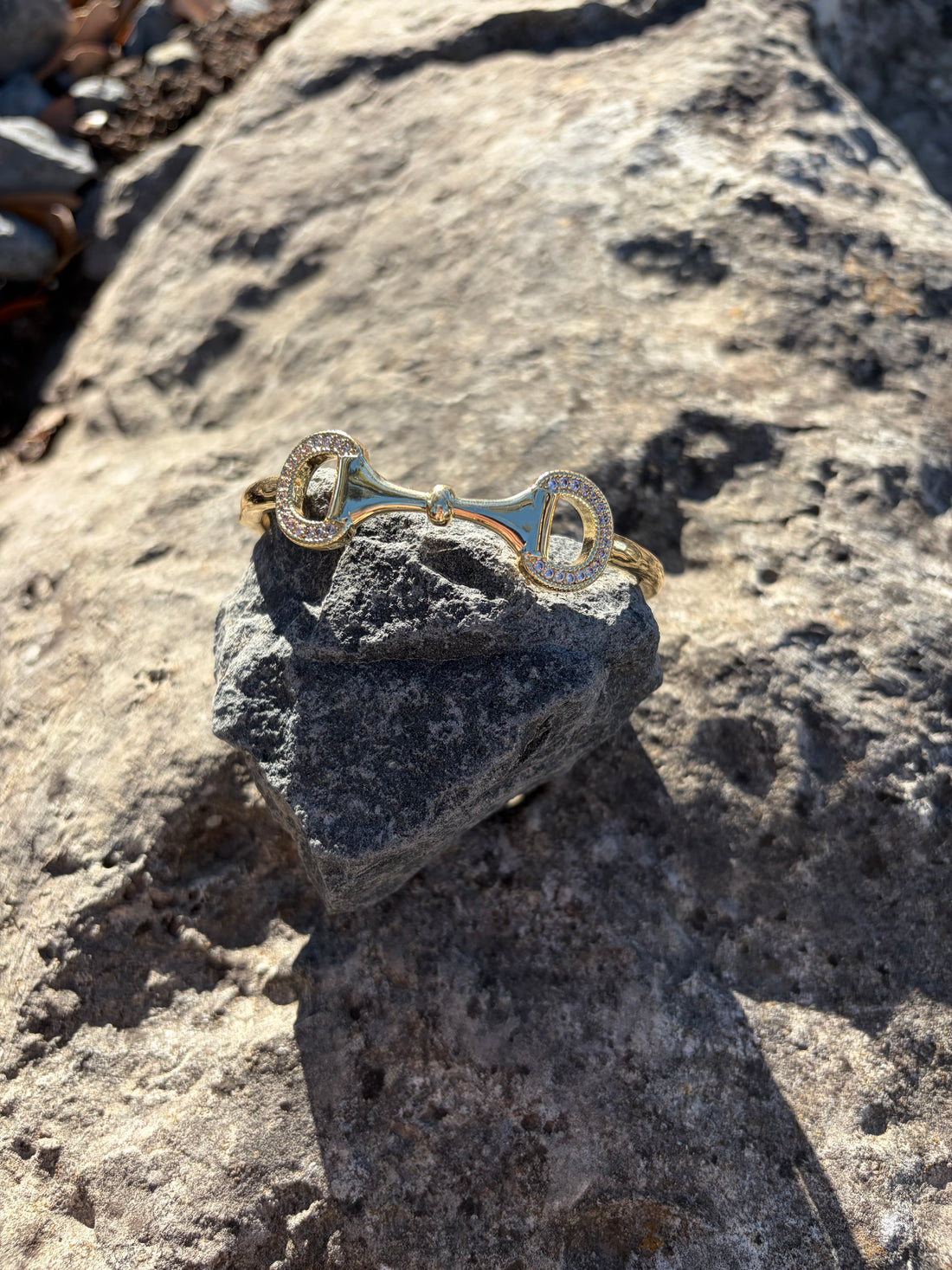 Rhinestone Horse Bit Bracelet