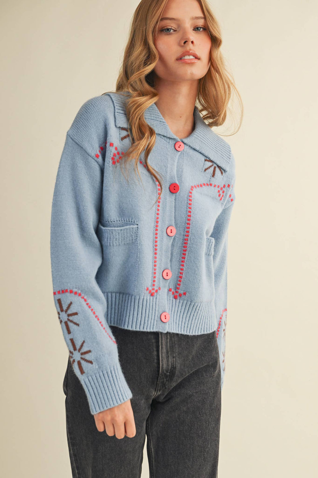 WESTERN DESIGN SWEATER CARDIGAN