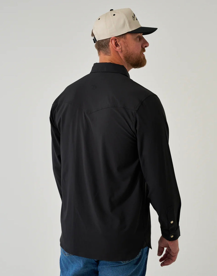 Burlebo Performance Western Shirt - Black