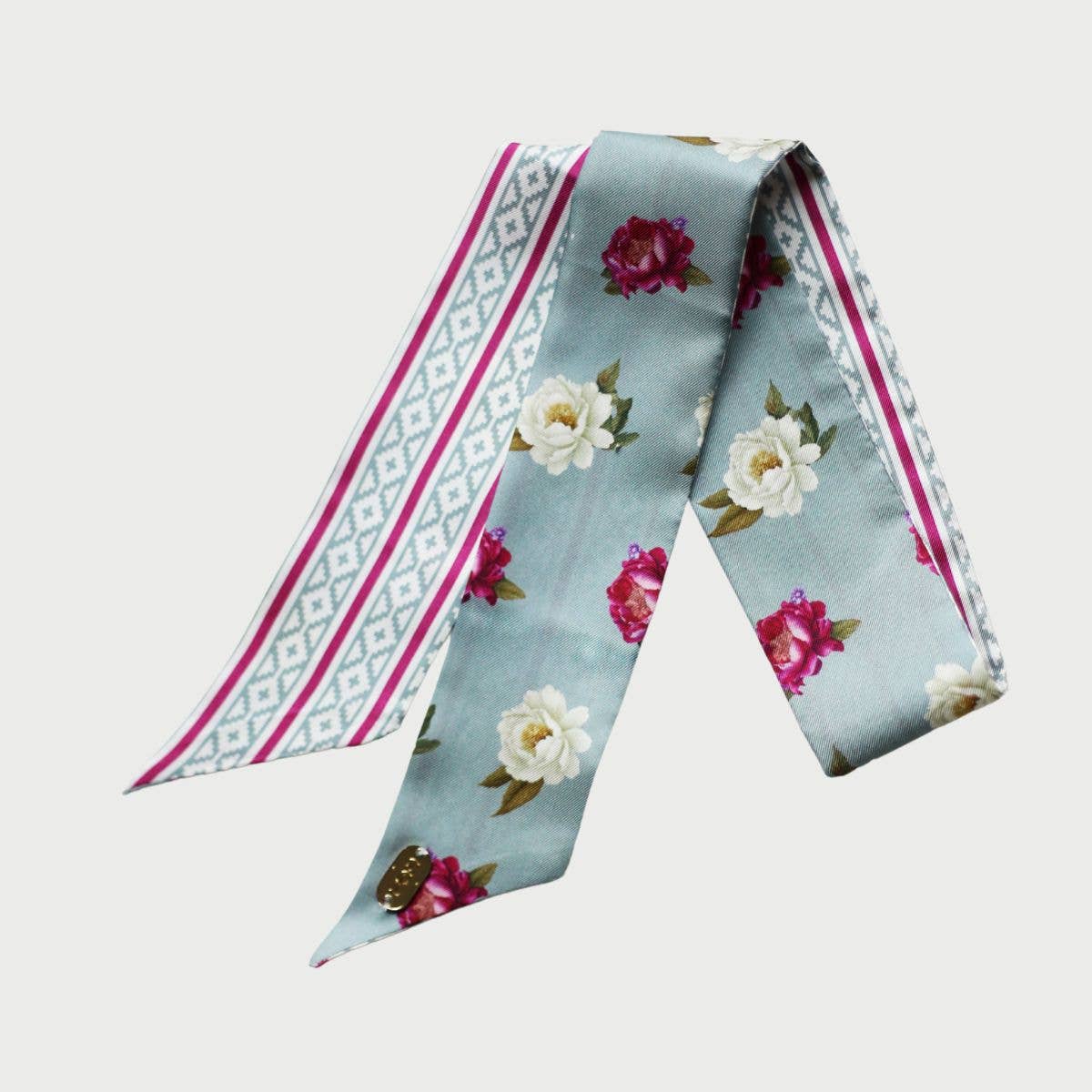 Southwest Ditsy Floral Lil Twilly Scarf 33" | Wrist Scarf: Giftable Cube
