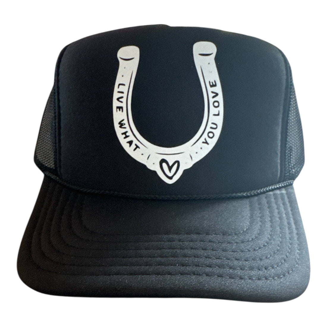 Lucky in Love Trucker: DARK GREEN - GOLD