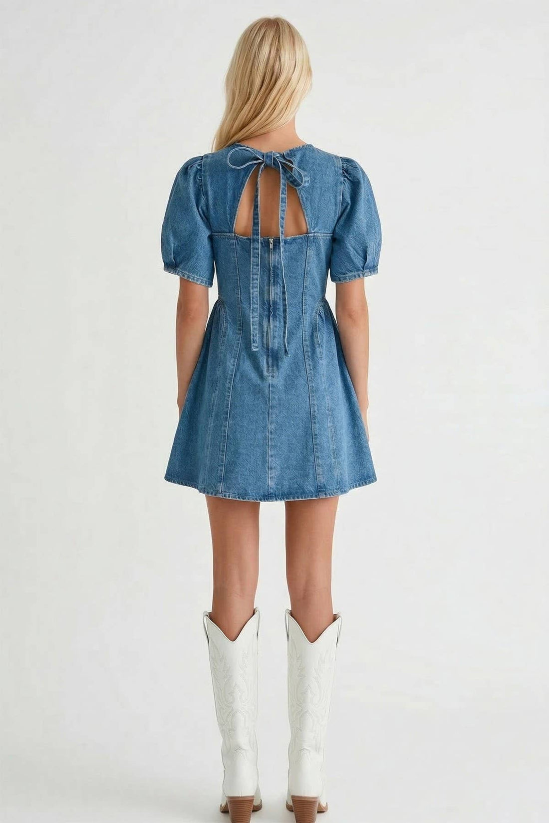 Rigid Denim Aline Mini Dress