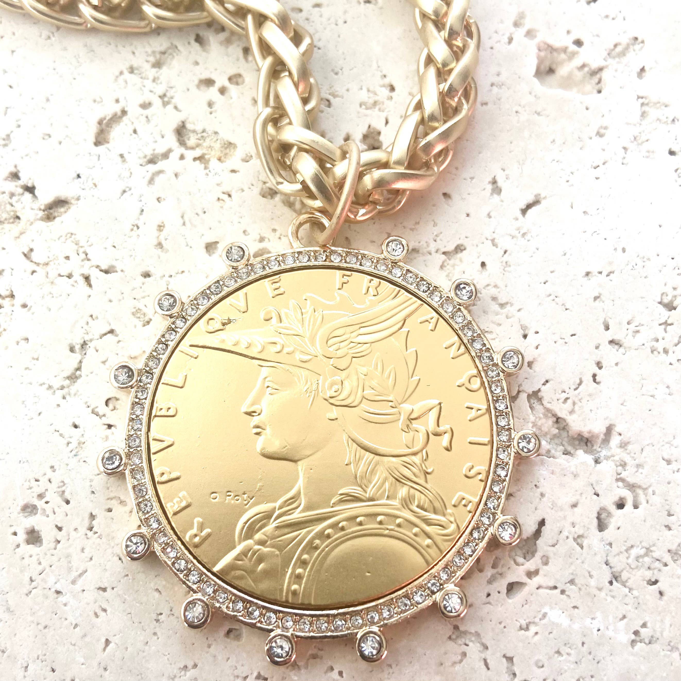 Gold coin Pendant