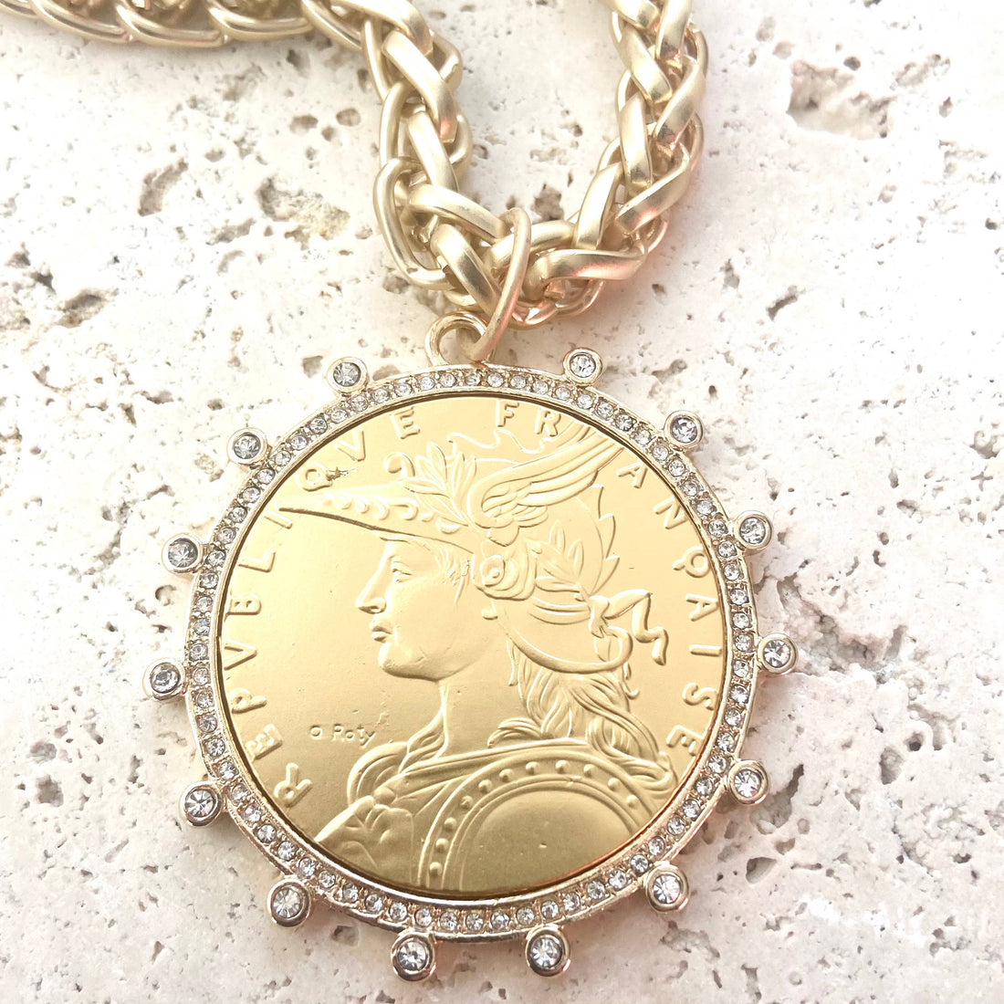 Gold coin Pendant