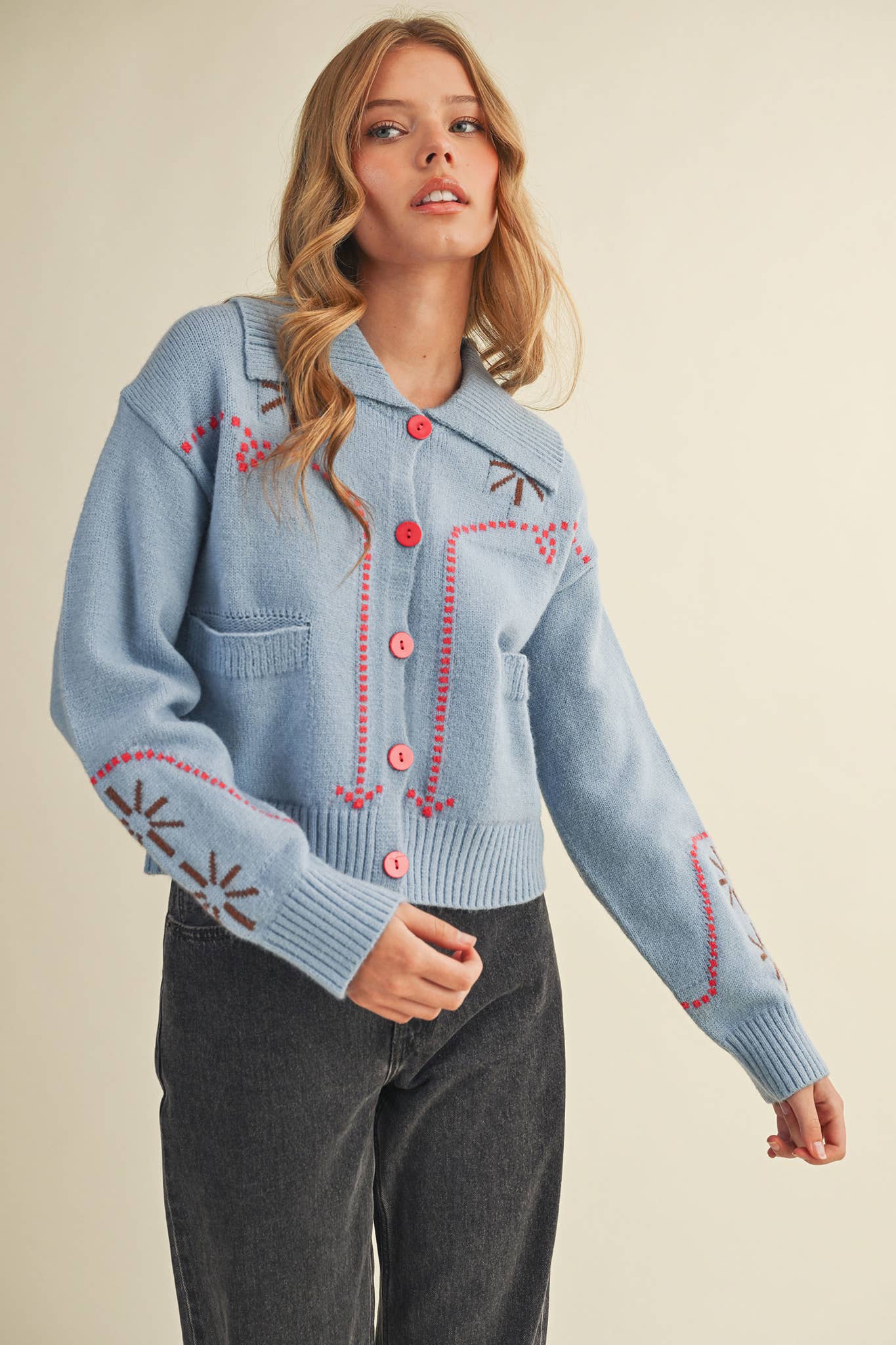 WESTERN DESIGN SWEATER CARDIGAN