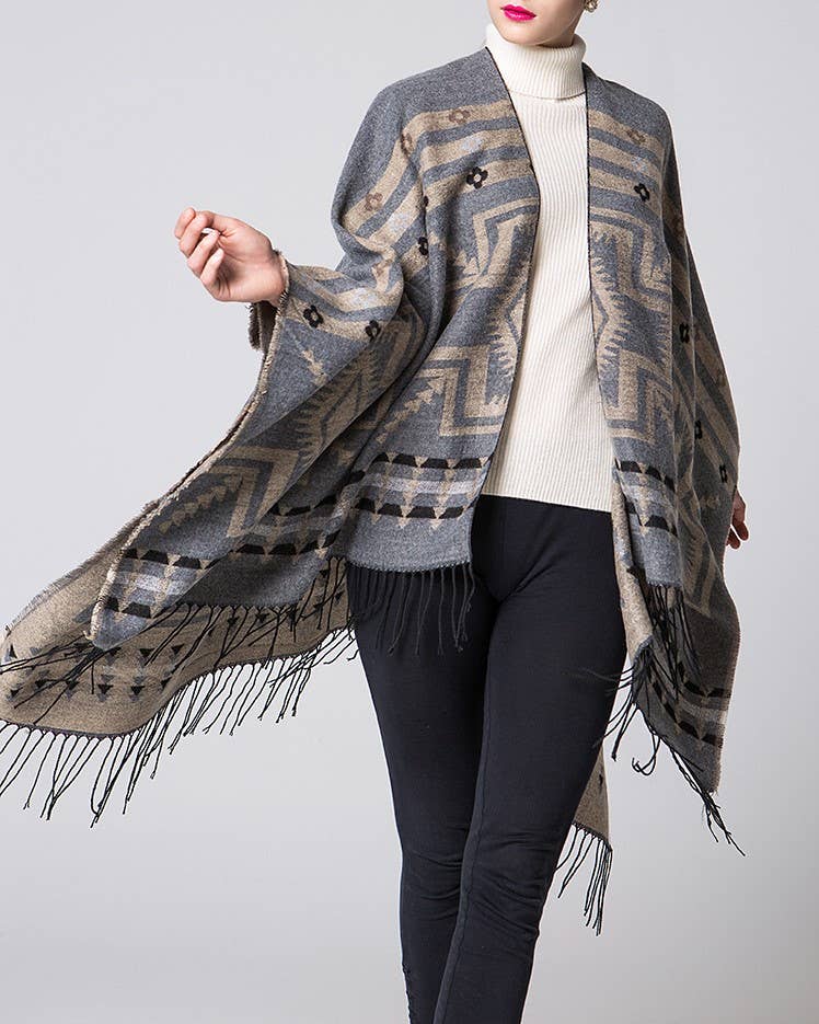 Wrap classic shawl: Navy