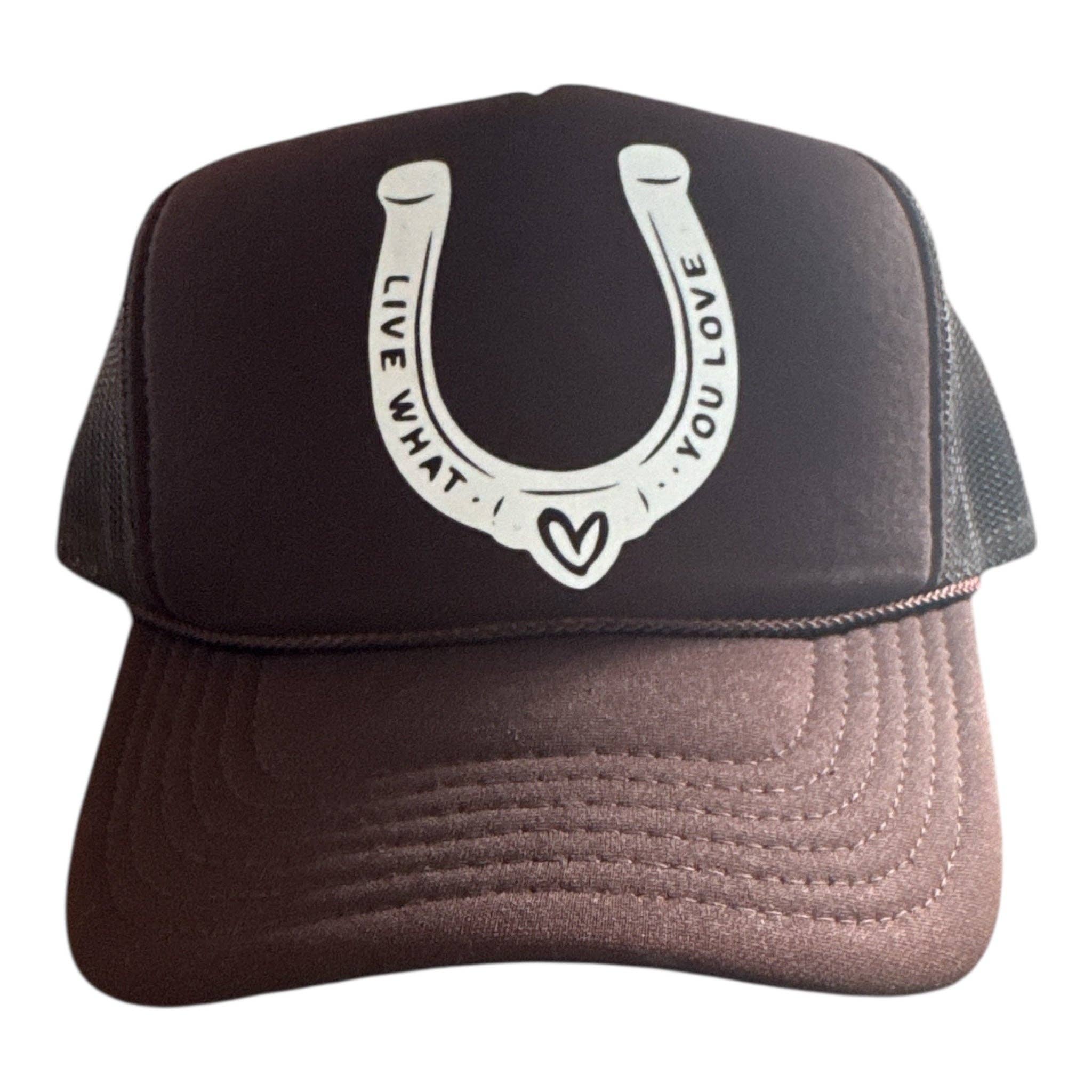 Lucky in Love Trucker: DARK GREEN - GOLD