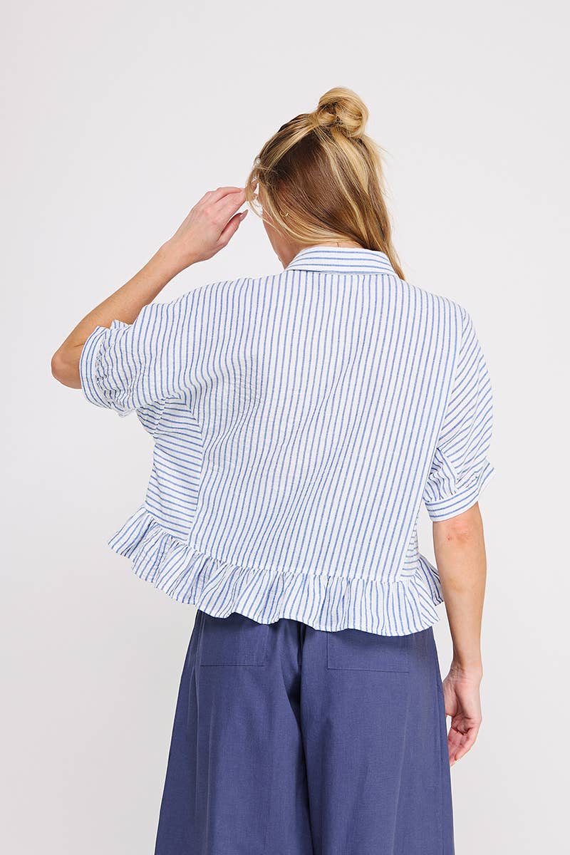 Button Down Top: Navy