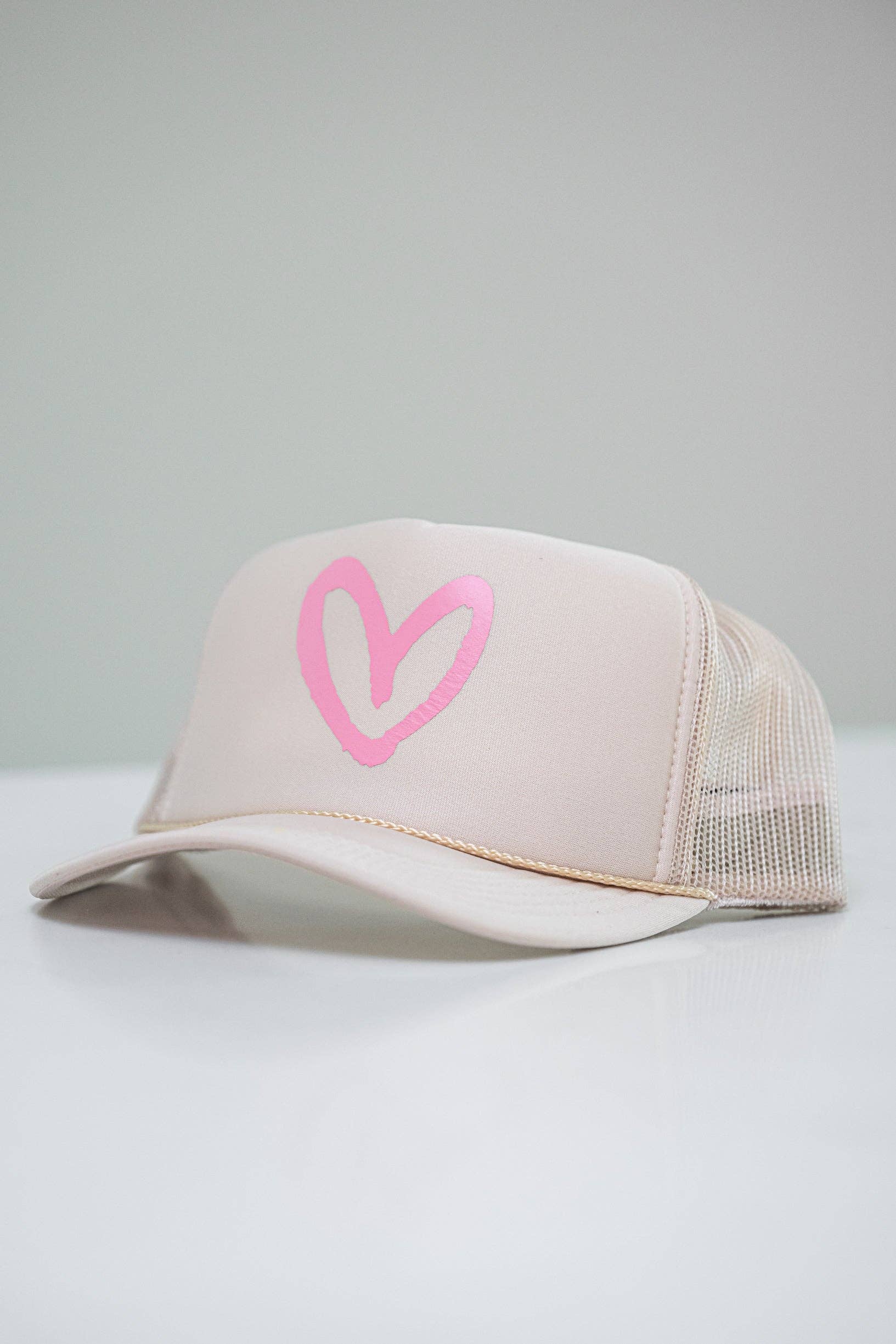 Imperfect Heart Trucker Hat - Classic Colorways: Navy/Red