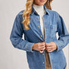 DENIM BUTTON DOWN SHIRTS: LT.WASH