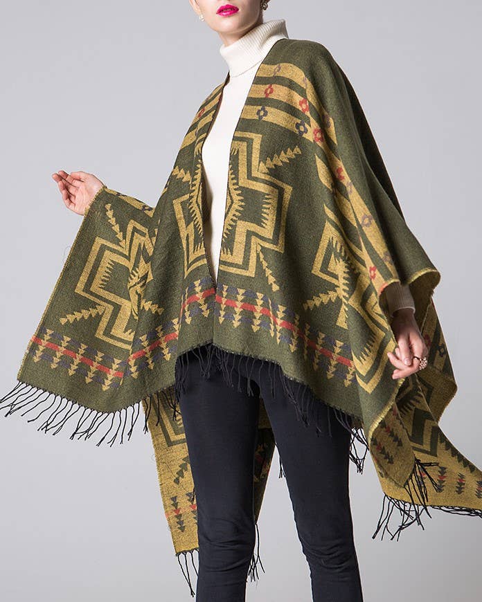 Wrap classic shawl: Brown