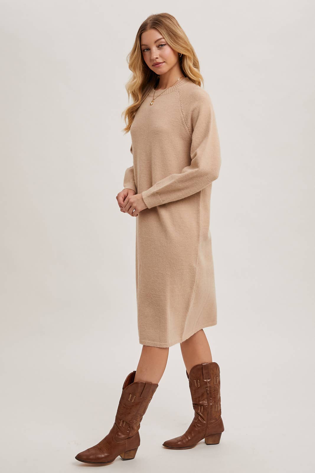SWEATER MIDI DRESS