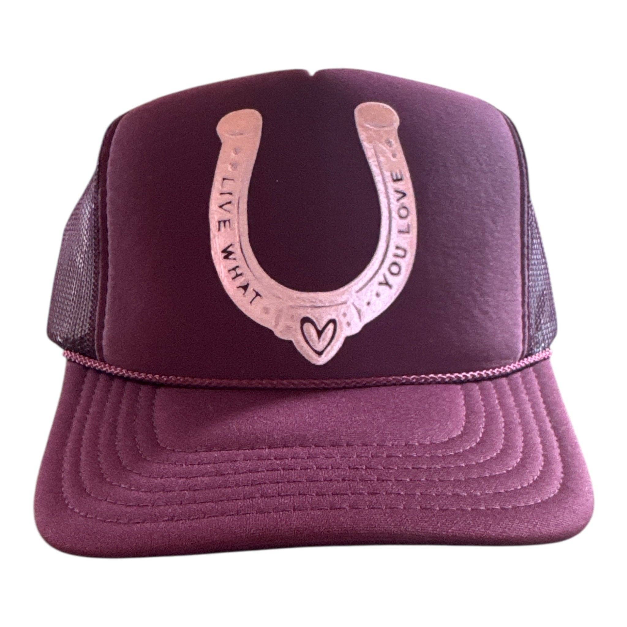 Lucky in Love Trucker: DARK GREEN - GOLD