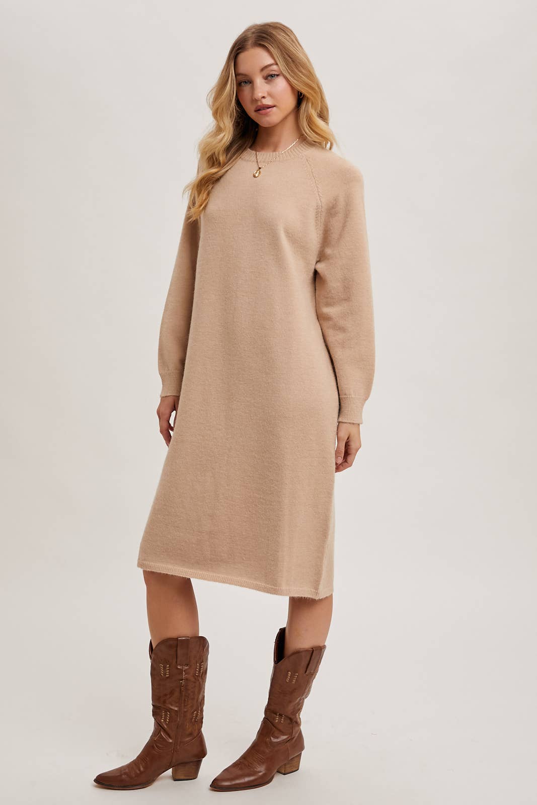 SWEATER MIDI DRESS