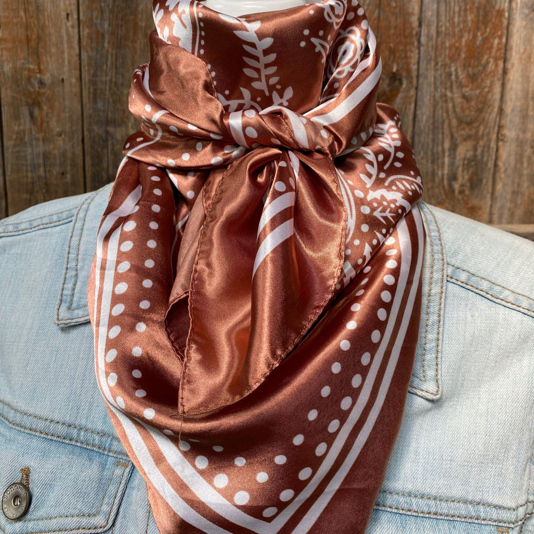 Copper Floral Paisley Wild Rag