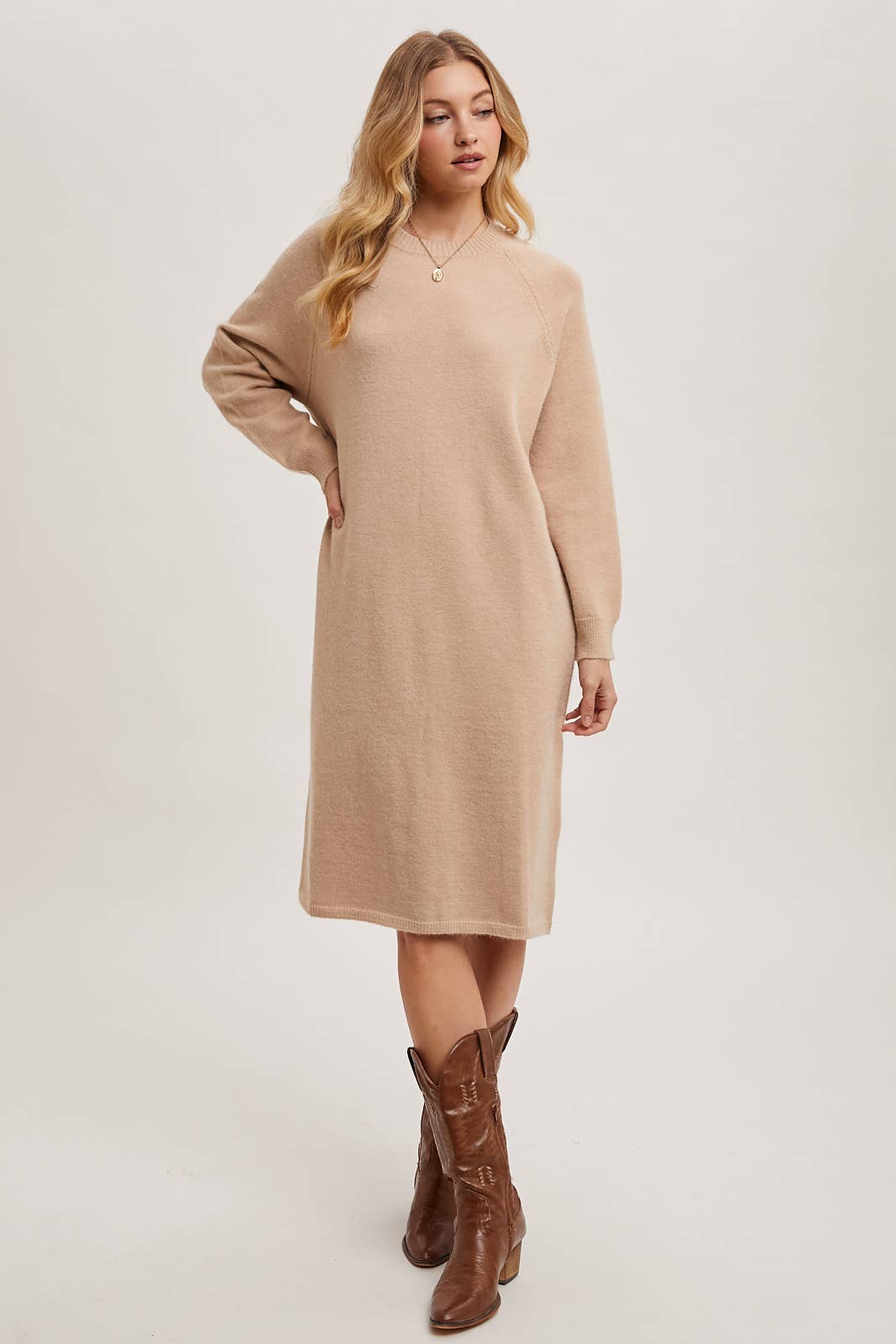 SWEATER MIDI DRESS