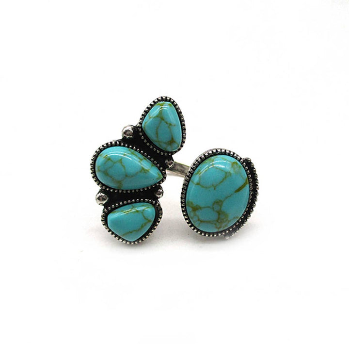 TURQUOISE BEAD RING, SR 0374: SBTQ