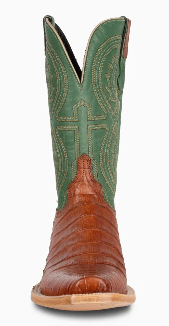 Resistol Boots Barnwood Caiman Tail Cutter Toe