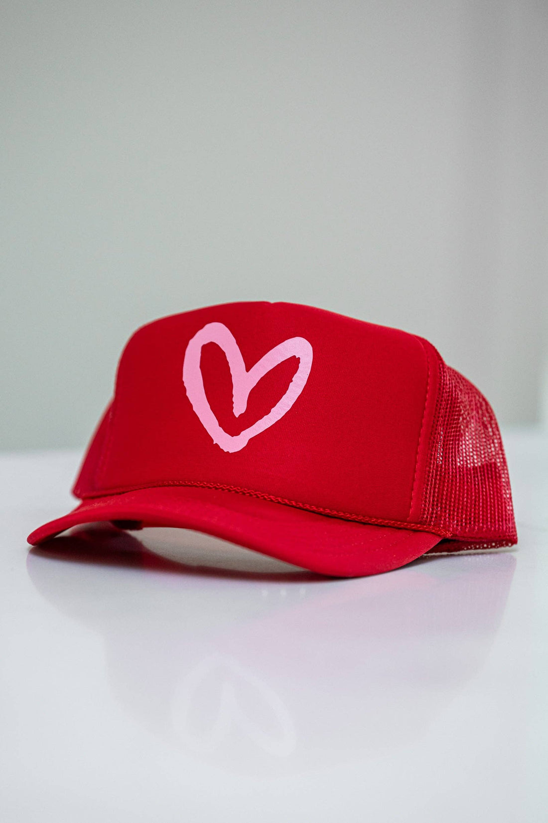 Imperfect Heart Trucker Hat - Classic Colorways: Navy/Red