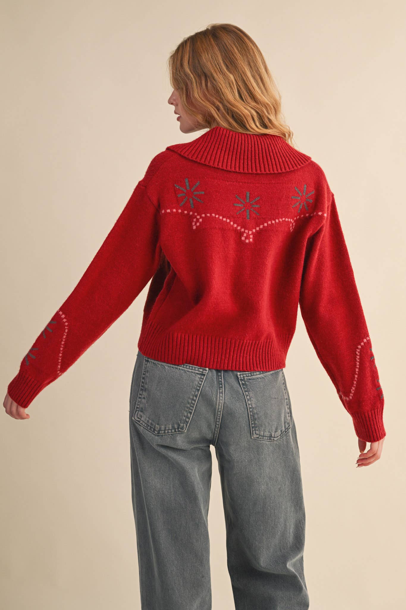 WESTERN DESIGN SWEATER CARDIGAN