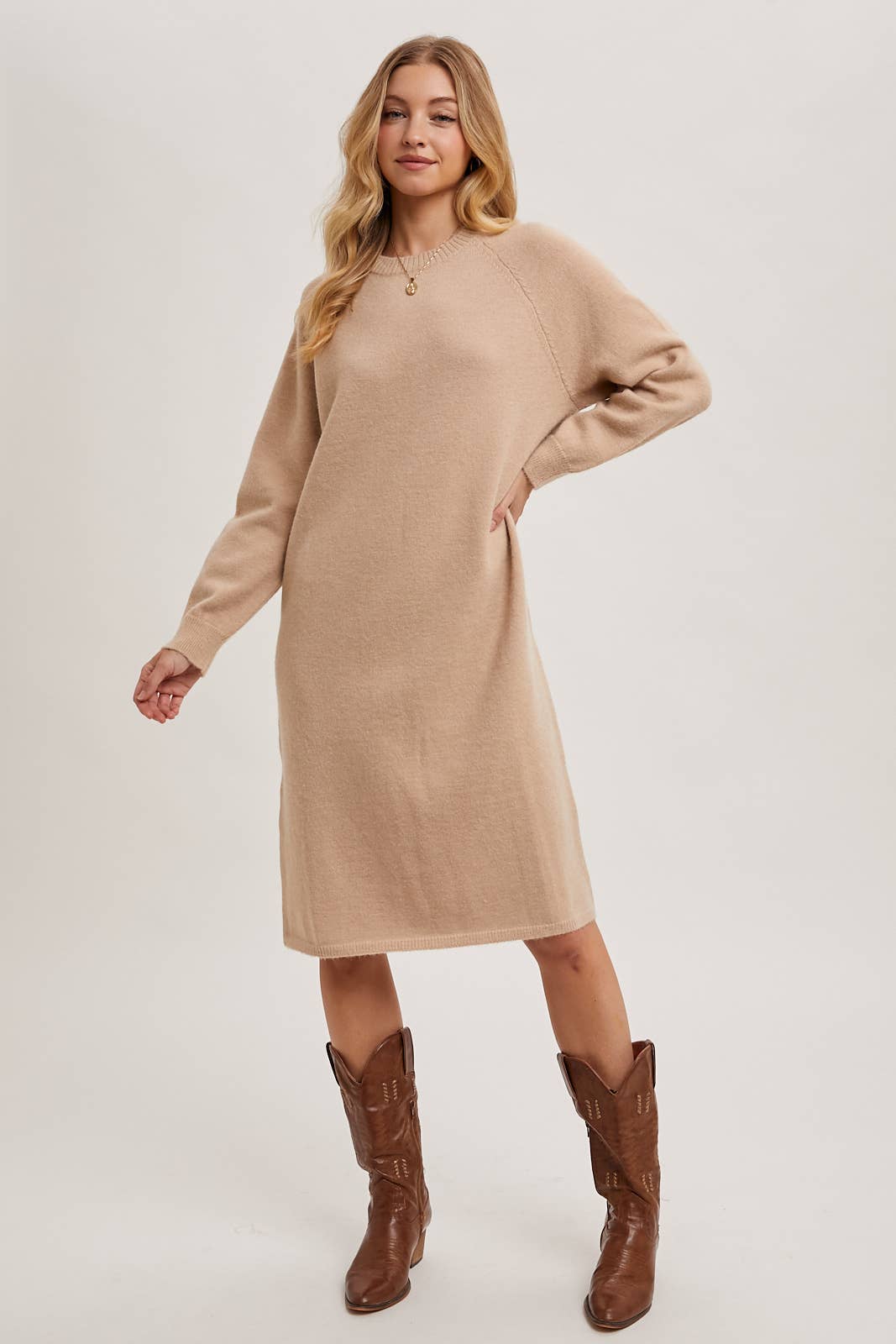 SWEATER MIDI DRESS