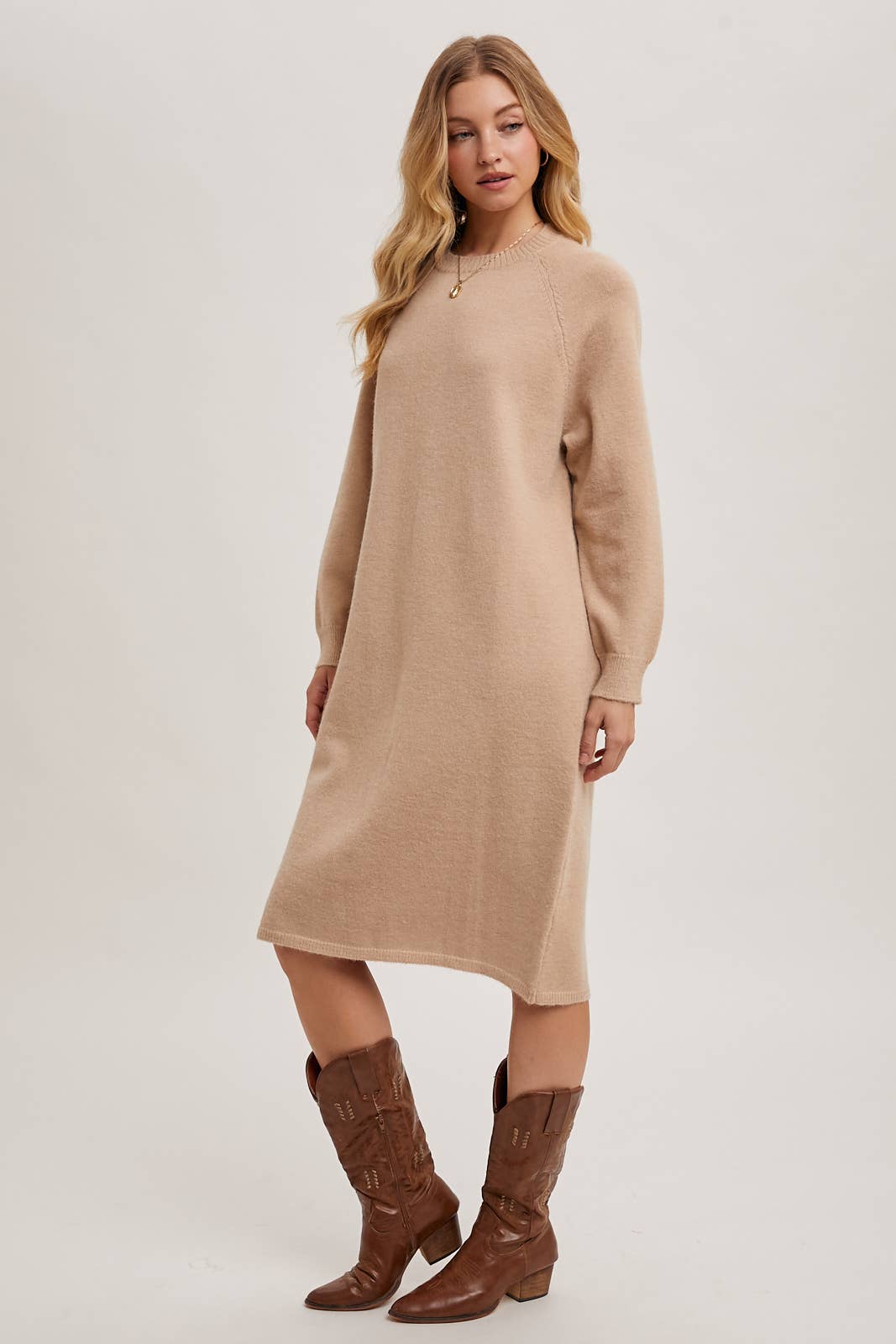 SWEATER MIDI DRESS